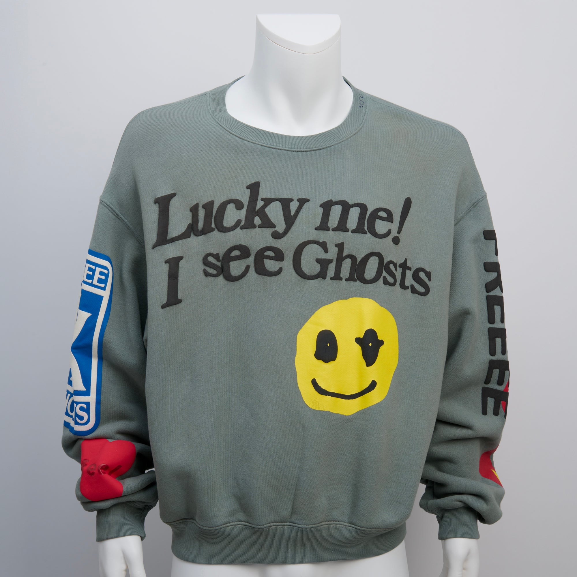 Lucky Me I online see Ghosts Crewneck Sweatshirt Medium