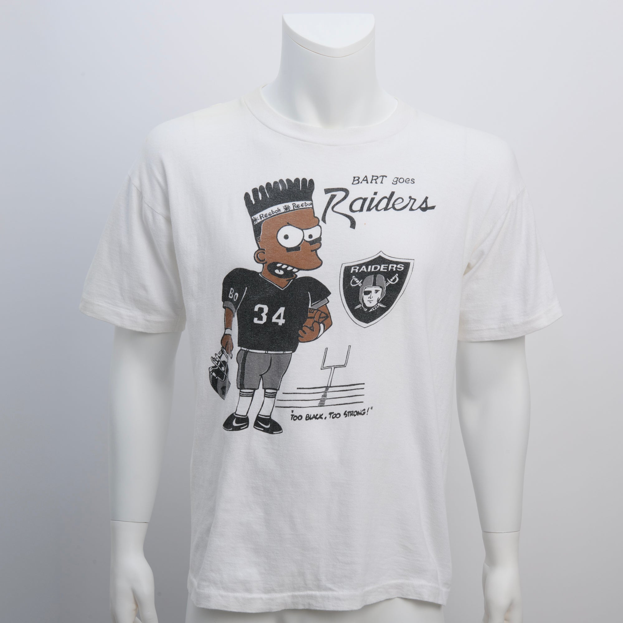 Bart Simpson Raiders, Vintage T-Shirt, Size M