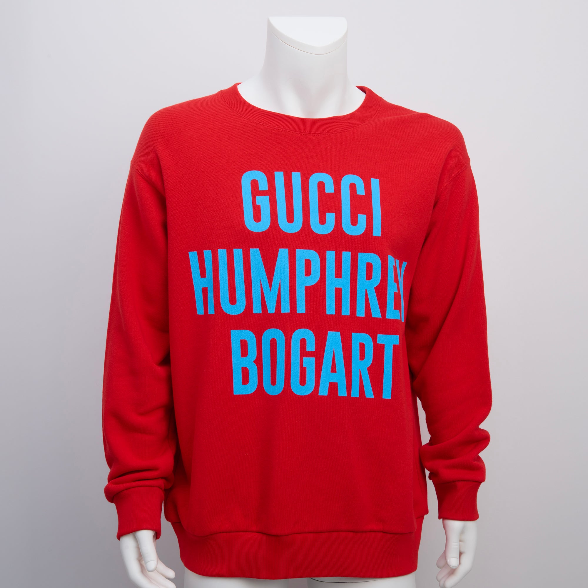 Gucci, Humphrey Bogart, Red Crew Neck, Size L