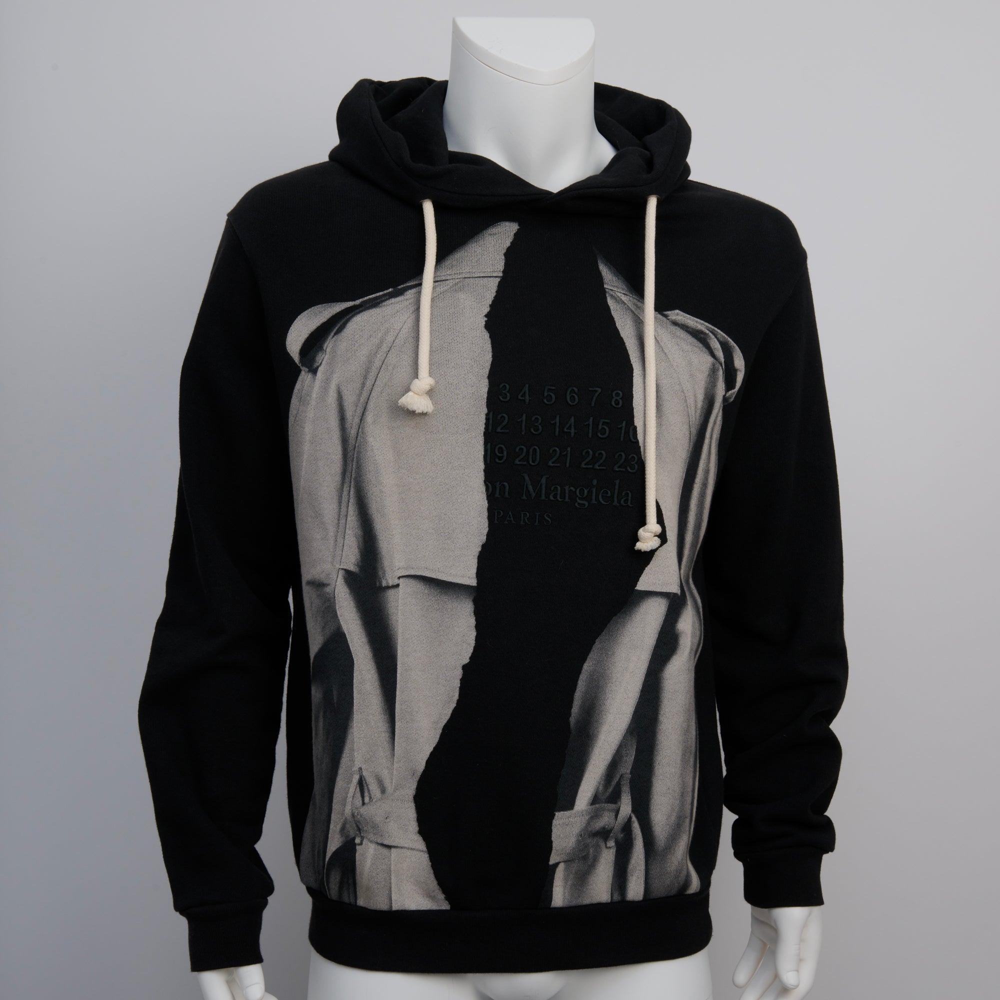 Margiela, Black Hoodie, Size 46