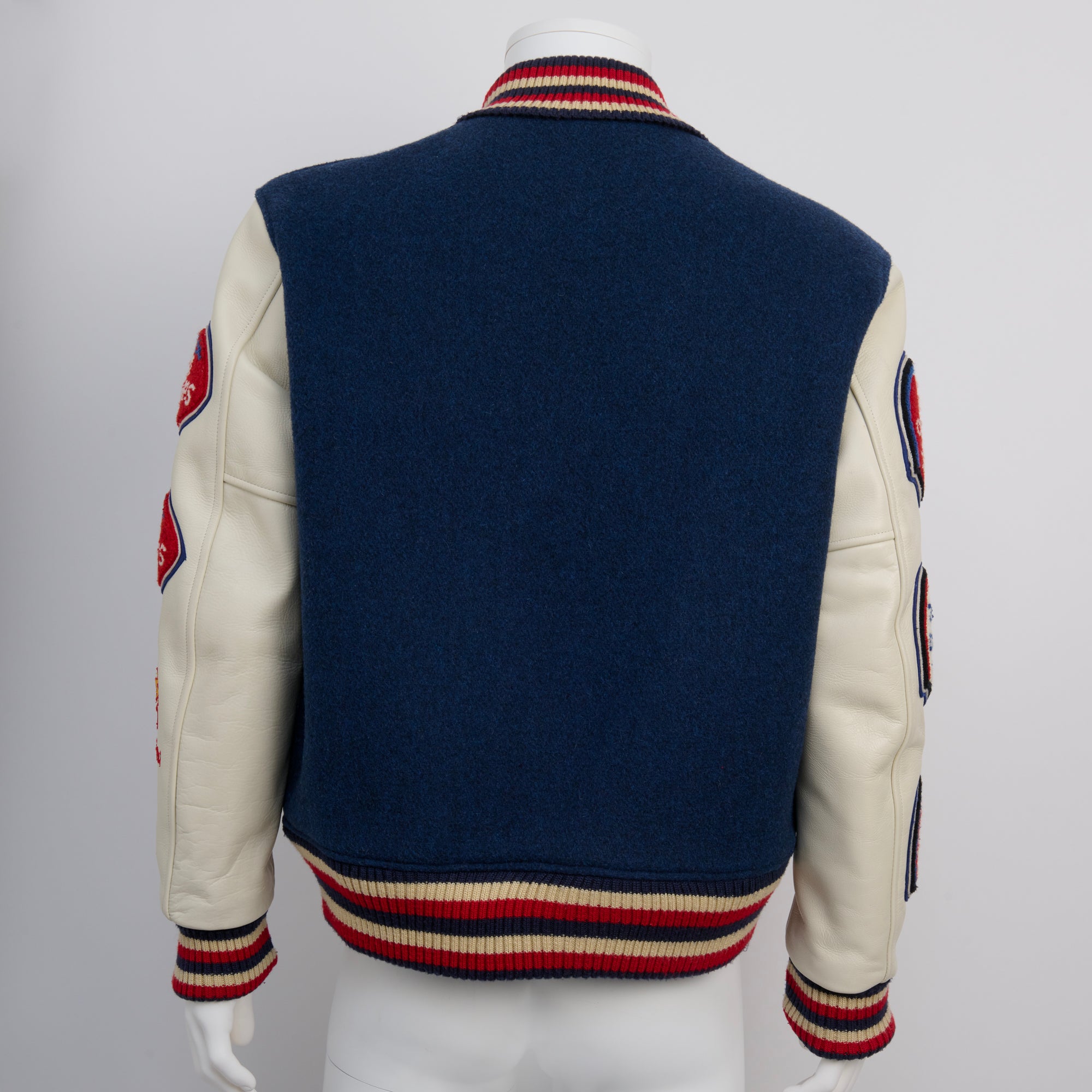 Whitesville, Blue/Red/White Florida Lettermen Jacket, Size 42