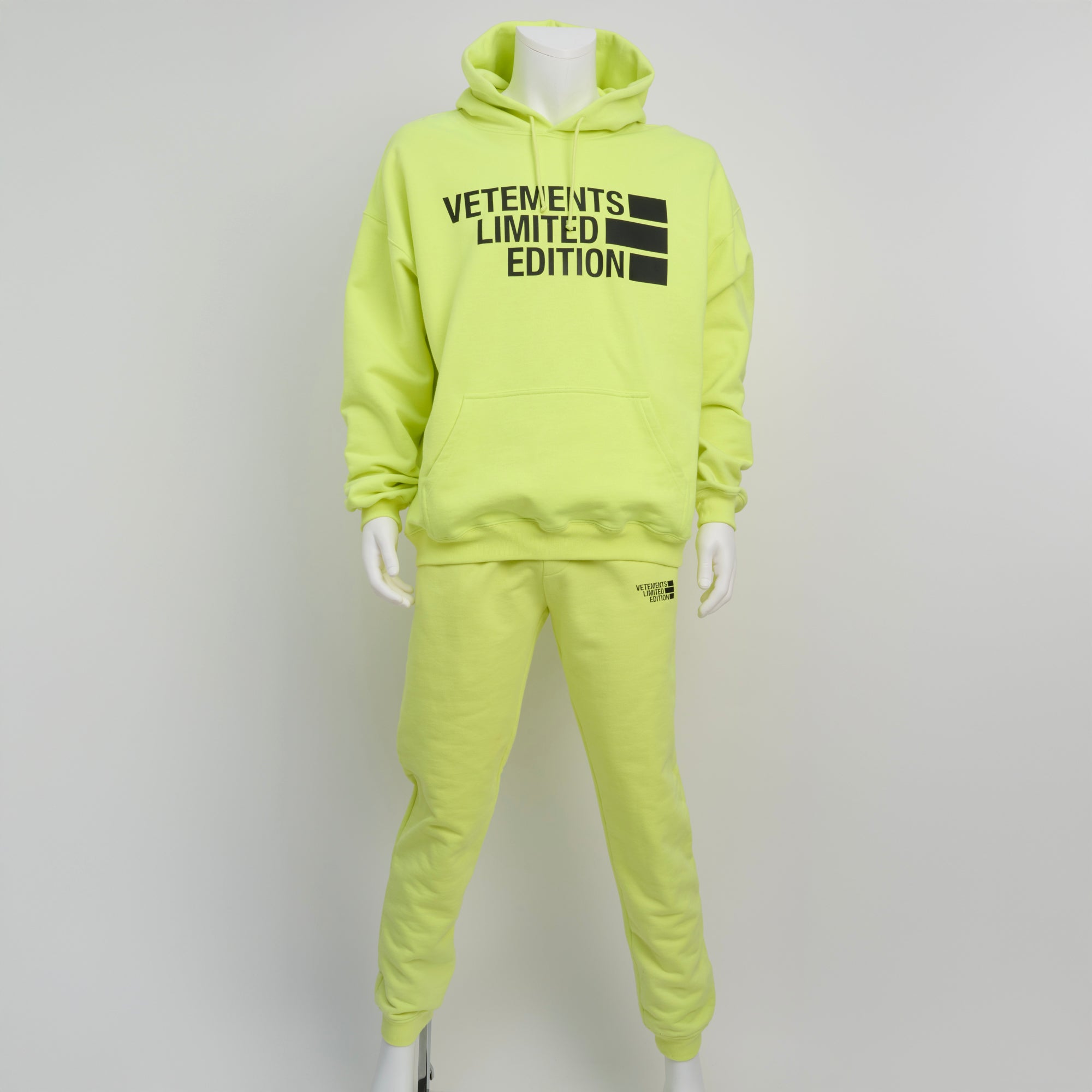 Vetements Limited Edition, Neon Yellow Hoodie, Size S